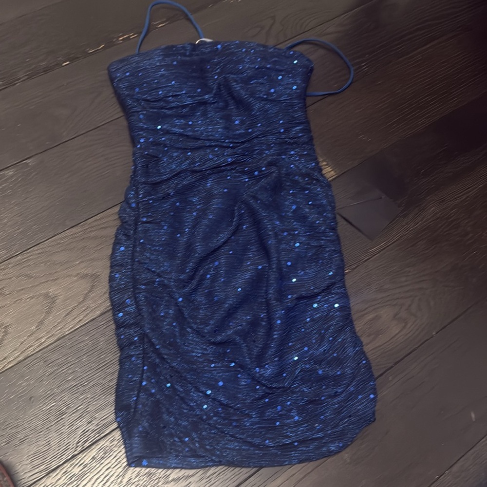 Lulus blue spaghetti strap dress small